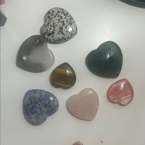 Heart-Shaped Green crystal  Gem